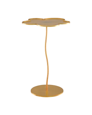 Currey & Company Fleur Large Gold Accent Table