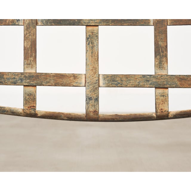 Mario Papperzini Amalfi Iron Garden Lounge Chair + Ottoman For Sale - Image 16 of 18