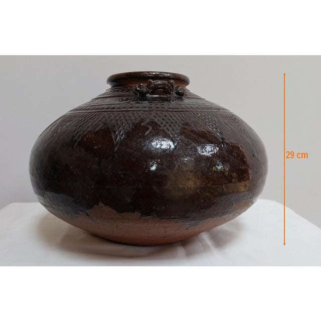 Large Pansu Vase in Varnished Terracotta, 1900s For Sale - Image 17 of 18