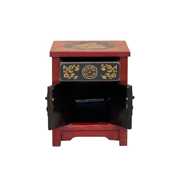 Elevate your space with this stunning handcrafted Chinese small cabinet, a perfect blend of timeless elegance and cultural...