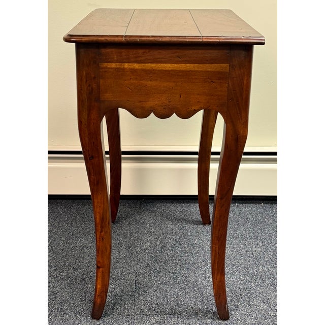 Rustic Late 20th Century Rustic Mahogany Tall End Table For Sale - Image 3 of 11