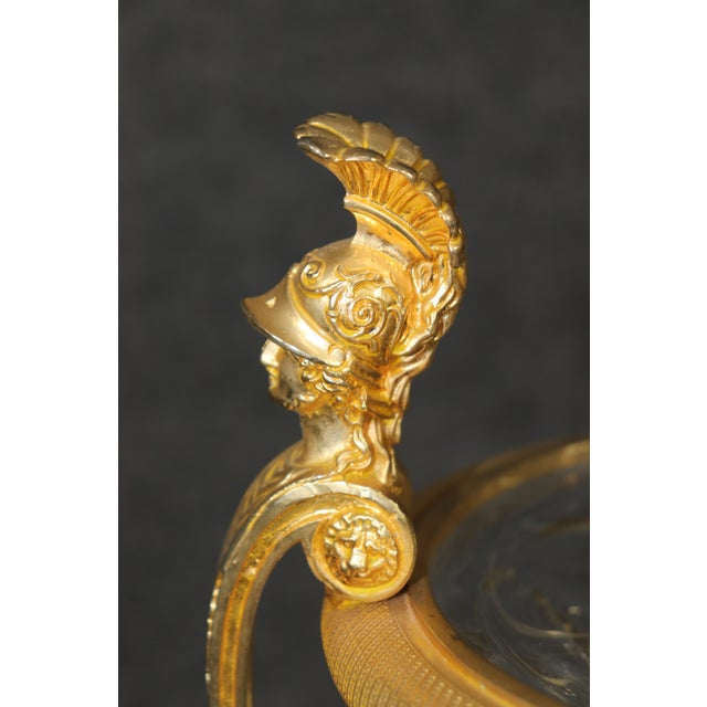 Cut Crystal Bronze Ormolu Vase Manner of Baccarat With Roman Figural Gladiators For Sale - Image 10 of 10