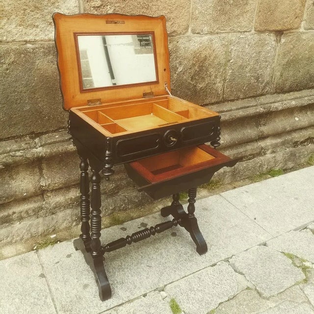 Antique Sewing Table, 1890s For Sale - Image 6 of 12