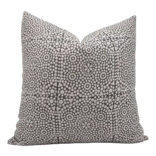 Fabdivine Throw Pillow Cover 24x24 Inch Handmade Block Print Cushion- Chunributi For Sale