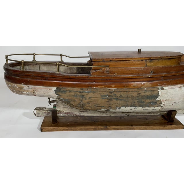 Late 20th Century Antique Plank on Frame Launch Model For Sale - Image 5 of 7