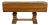 Vintage Solid Wood Tuscan Farmhouse Style Drop Leaf Trestle Table For Sale