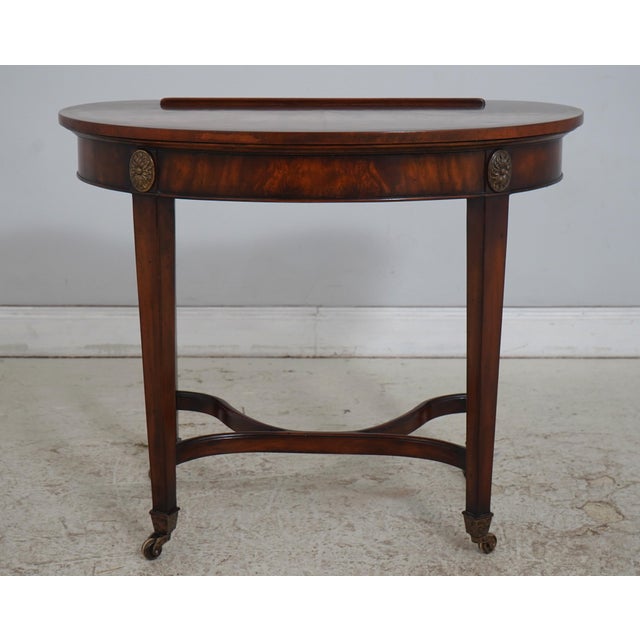 Theodore Alexander Kidney Mahogany Desk For Sale - Image 17 of 18