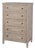 Flagstaff 32 in. W Rectangular Wood 5 Drawer Chest, Desert Sand For Sale