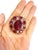 Bochic “Capri” Vintage Ruby, Amethyst & Multi Sapphire Ring - 18K Gold & Silver For Sale - Image 16 of 18