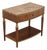 Johnathan Charles 'Barcelona' Marble Top Walnut Nightstand For Sale