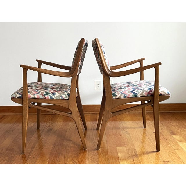 1950s Drexel Profile Dining Chair Pair - By John Van Koert For Sale - Image 5 of 10
