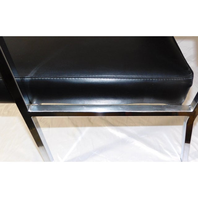1970s Vintage Cole / Litton Restored Chrome & Vinyl Office Arm Chair For Sale - Image 15 of 18