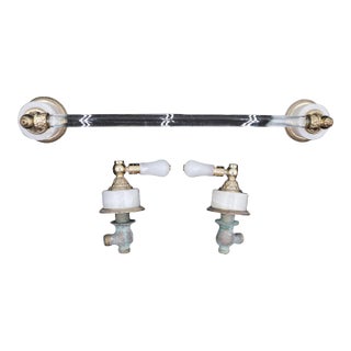 Luxury Bathroom Faucet & Towel Bar Set For Sale