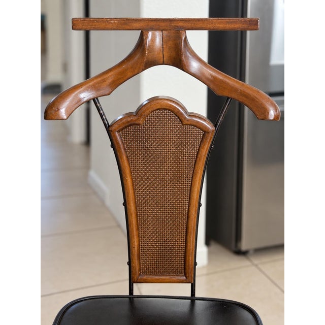 Black 1970s Babcock-Phillips Gentleman’s Valet Chair With Pull-Out Accessories Tray For Sale - Image 8 of 9