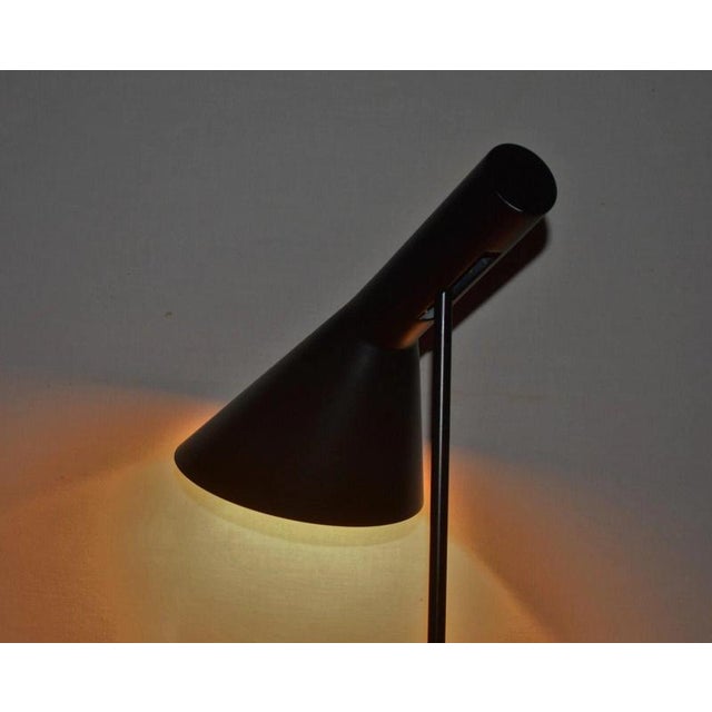 Black AJ Table Lamp by Arne Jacobsen for Louis Poulsen, Denmark, 1960s For Sale - Image 15 of 18
