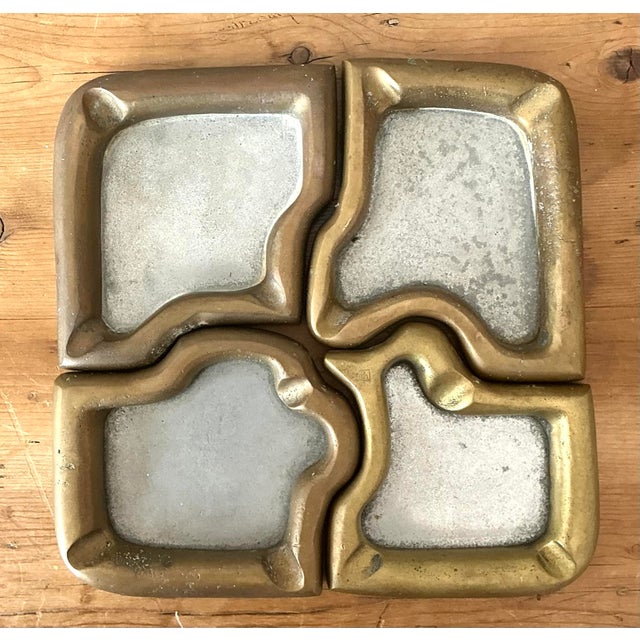 Vintage 1980s David Marshall Puzzle Ashtray Set For Sale In West Palm - Image 6 of 12