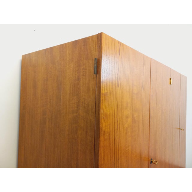 Vintage Teak and Metal Wardrobe, 1960s For Sale - Image 13 of 16