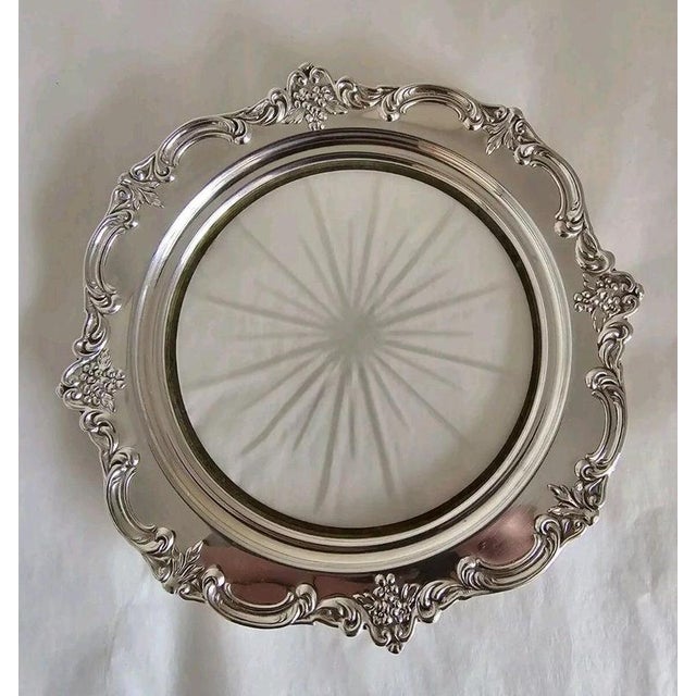 Vintage Sterling Silver and Cut Glass Bon Bon Dish For Sale - Image 3 of 18