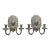 Late 19th Century Caldwell Silver Plated Sconces Baroque Style - a Pair For Sale