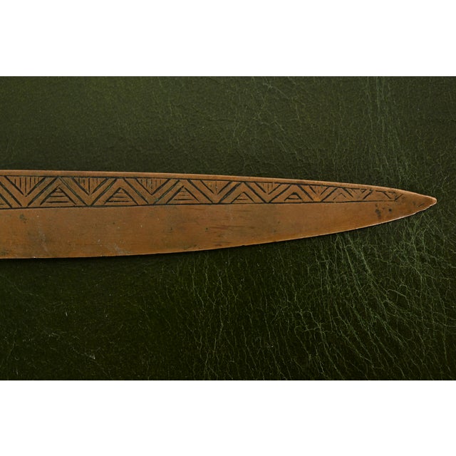 Metal Marshall Field & Co. Antique Viking Bronze Letter Opener, Circa 1910 For Sale - Image 7 of 9