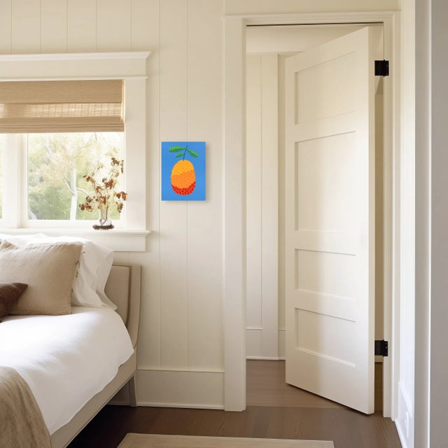 Wood Moro Blood Orange - Vibrant Pop Art Fruit Painting Original Artwork by Will Beger For Sale - Image 7 of 9