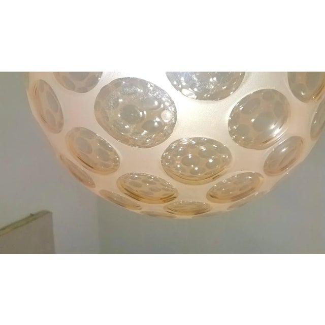 1930s Pink Glass Pendant Lamp from Venini, 1930s For Sale - Image 5 of 7