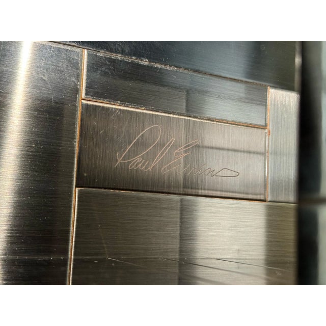 1960s Paul Evans Gunmetal Cityscape Dining Table Mid Century Modern For Sale - Image 13 of 13