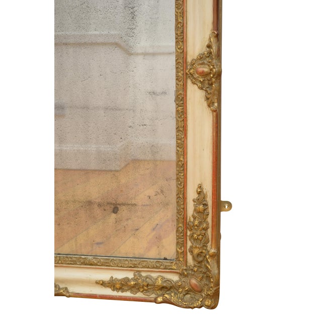 Antique French Gilded Wall Mirror, 1850 For Sale - Image 10 of 12