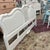 Wood Vintage King Size Cane Insert Headboard For Sale - Image 7 of 9