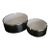 1960s Isamu Kenmochi Silver Ashtray Catch All Set of 2 For Sale