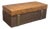 McGuire Furniture Haybine Cocktail Table + Custom Leather Bench Cushion For Sale