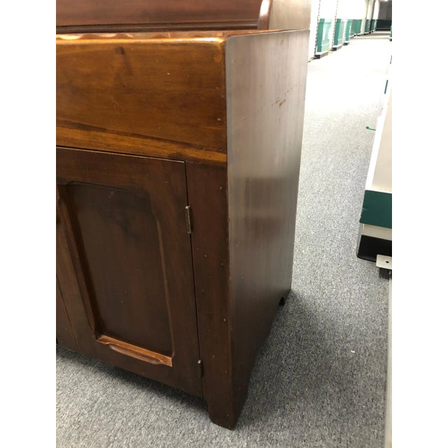 Vintage Dry Sink/Hutch Cabinet With Copper Lining For Sale - Image 11 of 13