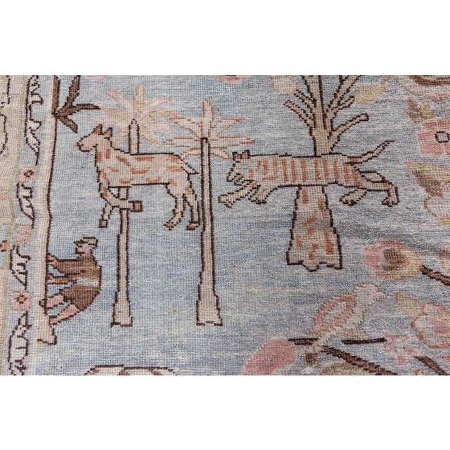 Antique Persian Tabriz Rug For Sale - Image 9 of 10
