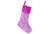 Lilly Pulitzer Style Chic Pink Tropical Beach Christmas Stocking For Sale - Image 4 of 6