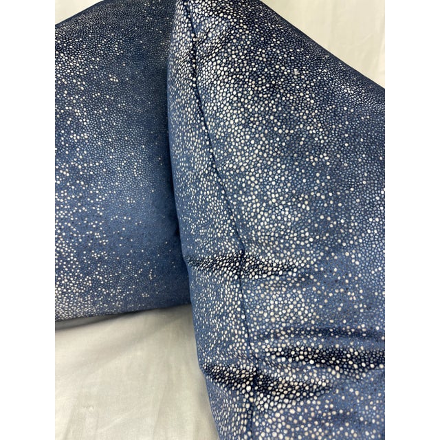 Kravet Kravet “Sombra” in Indigo 22” Pillows-A Pair For Sale - Image 4 of 6
