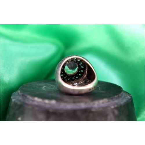 Metal Gold and Silver Ring with Zirconias For Sale - Image 7 of 9