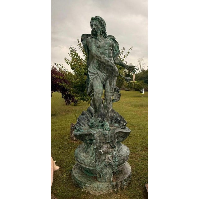1980s Greek Bronze Fountain of Neptune, Naples, Italy, 1980s For Sale - Image 5 of 8