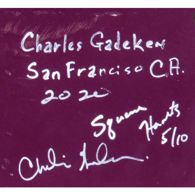 Abstract Charles Gadeken, 'Square Heart Collection' Exclusive Limited Edition 1/10 For Sale - Image 3 of 5