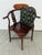 Oriental Hand Carved Corner Armchair For Sale In San Francisco - Image 6 of 12