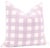 Contemporary 22" Lavender Country Check Pillows - a Pair For Sale - Image 3 of 5