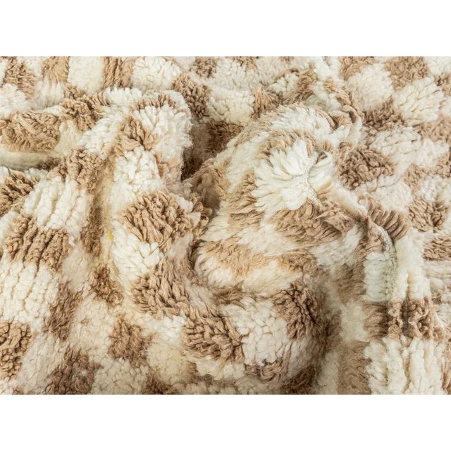 Checked Berber Rug, 2010s For Sale - Image 4 of 11