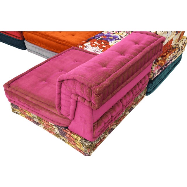 Pink Roche Bobois Mah Jong 18-Piece Missoni Sectional For Sale - Image 8 of 10