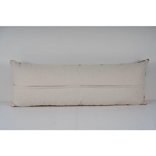 1960s One of a Kind Vintage Kilim Lumbar Cushion For Sale - Image 5 of 5