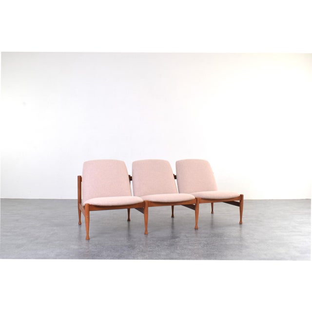 This sofa was designed in the 1960s by Marian Grabiński. It perfectly fits the mid-century modern style and strongly...
