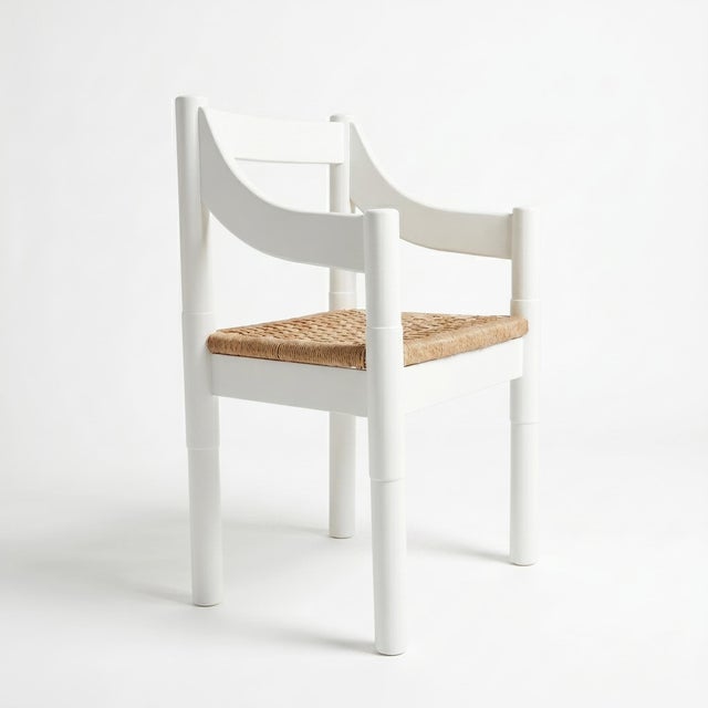 Vintage Carimate Armchairs by Vico Magistretti for Cassina, 1960s, Set of 4 For Sale - Image 6 of 12