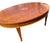 1980s Hekman Copley Place Mahogany and Yew Inlaid Oval Coffee Table For Sale - Image 11 of 14