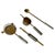 Vintage 24-Karat Gold-Plated Cocktail Set from Guzzini, Italy, 1970s, Set of 4 For Sale - Image 11 of 11