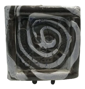 “Toxic Tile” Contemporary Abstract Ceramic Sculpture by Clayton Bailey