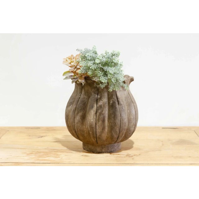 Tall Old Brown Marble Pot-Zamani For Sale In Los Angeles - Image 6 of 6