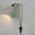Adjustable Brass and Off-White Metal Wall Light, Sweden, 1950s For Sale - Image 13 of 17